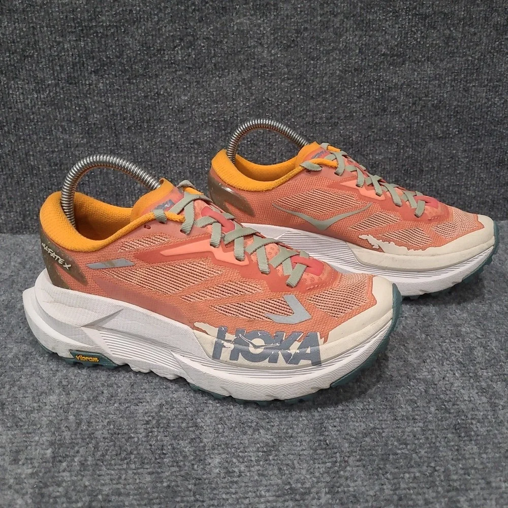 Hoka Mafate X Women's Size 7.5B Feldspar Mountain Fog Running Shoes Comfort